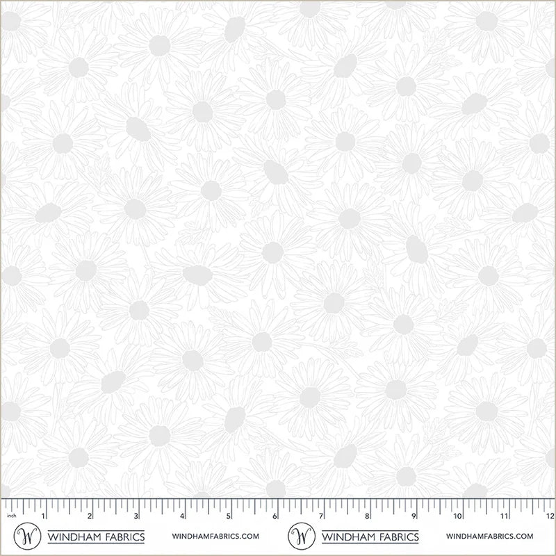 Front Porch - Daisy Field - White on White - 54862-7