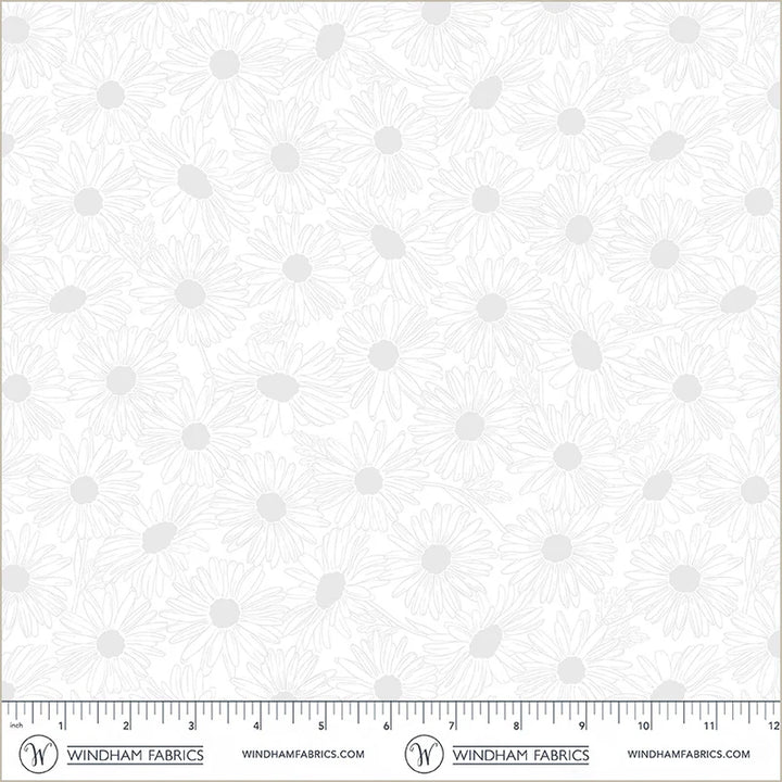 Front Porch - Daisy Field - White on White - 54862-7