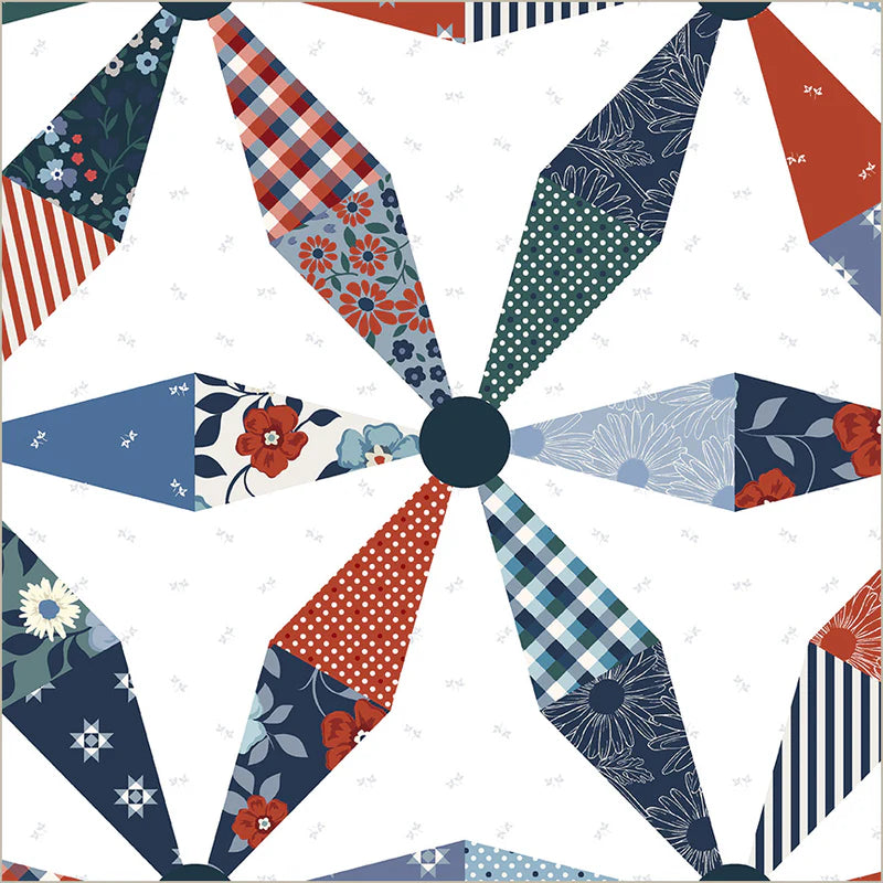 Front Porch - Spinning Daisies Wholecloth - 54868D-X