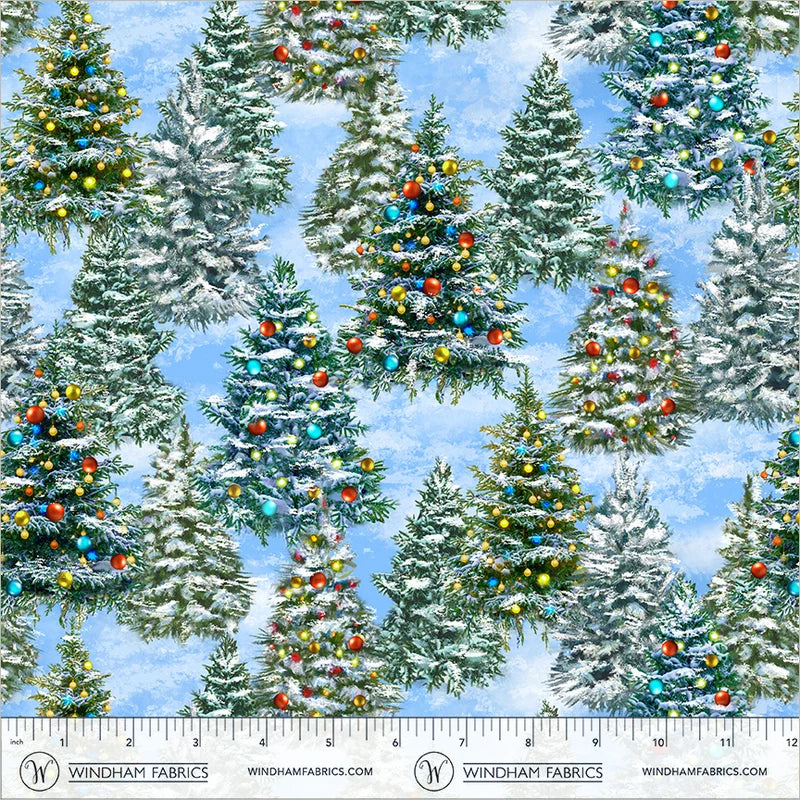 Winter Wonder - Tree Farm - Icy Blue - 55166DPF-2