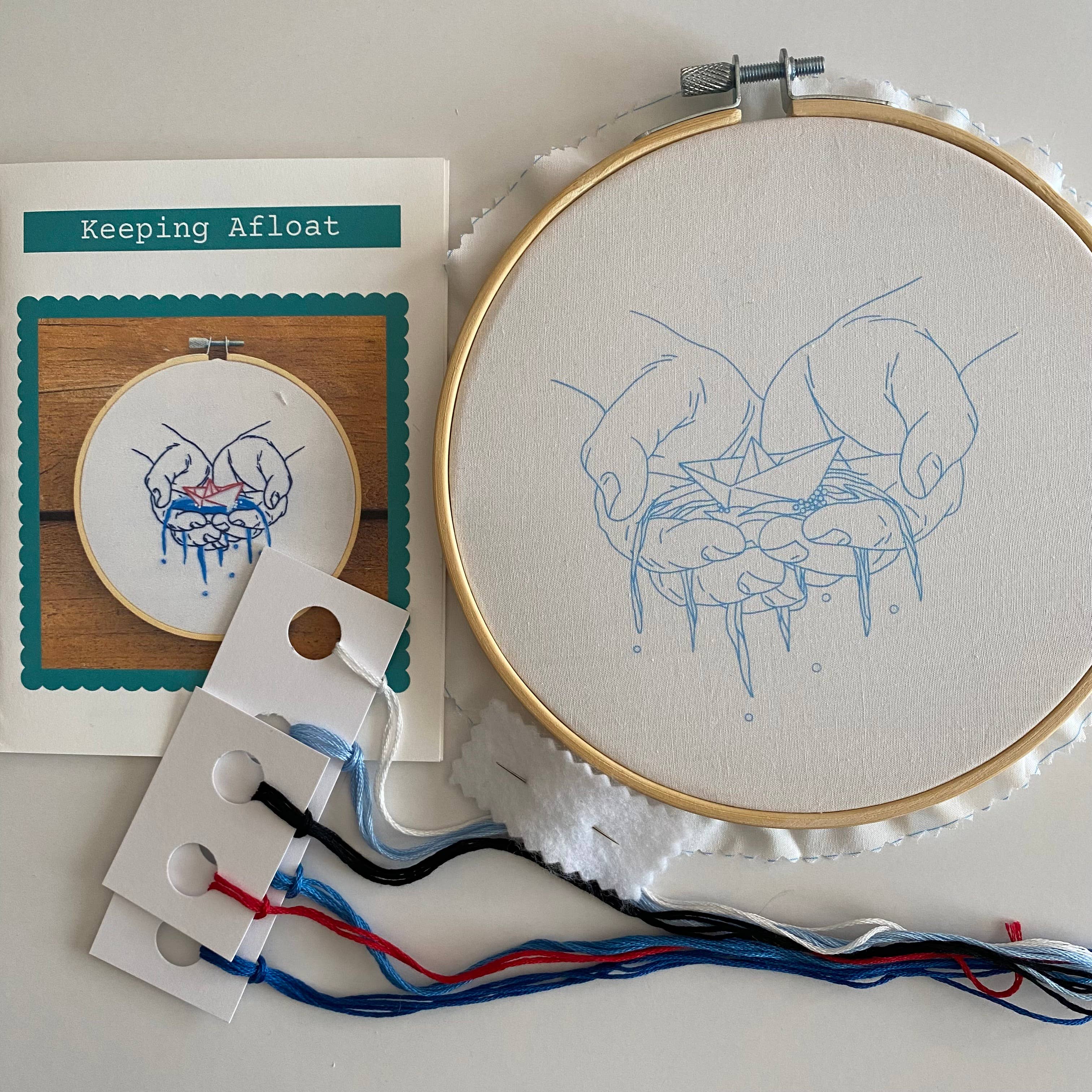 Keeping Afloat Craft DIY Embroidery Kit