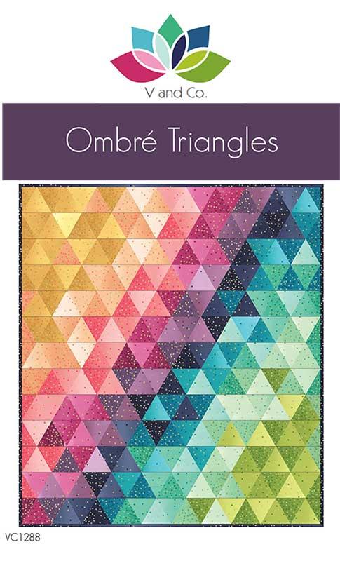 Ombre Triangles Quilt Pattern - V and Co