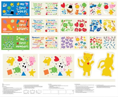 Huggable and Lovable Book Panel - My First Words-6809P-01