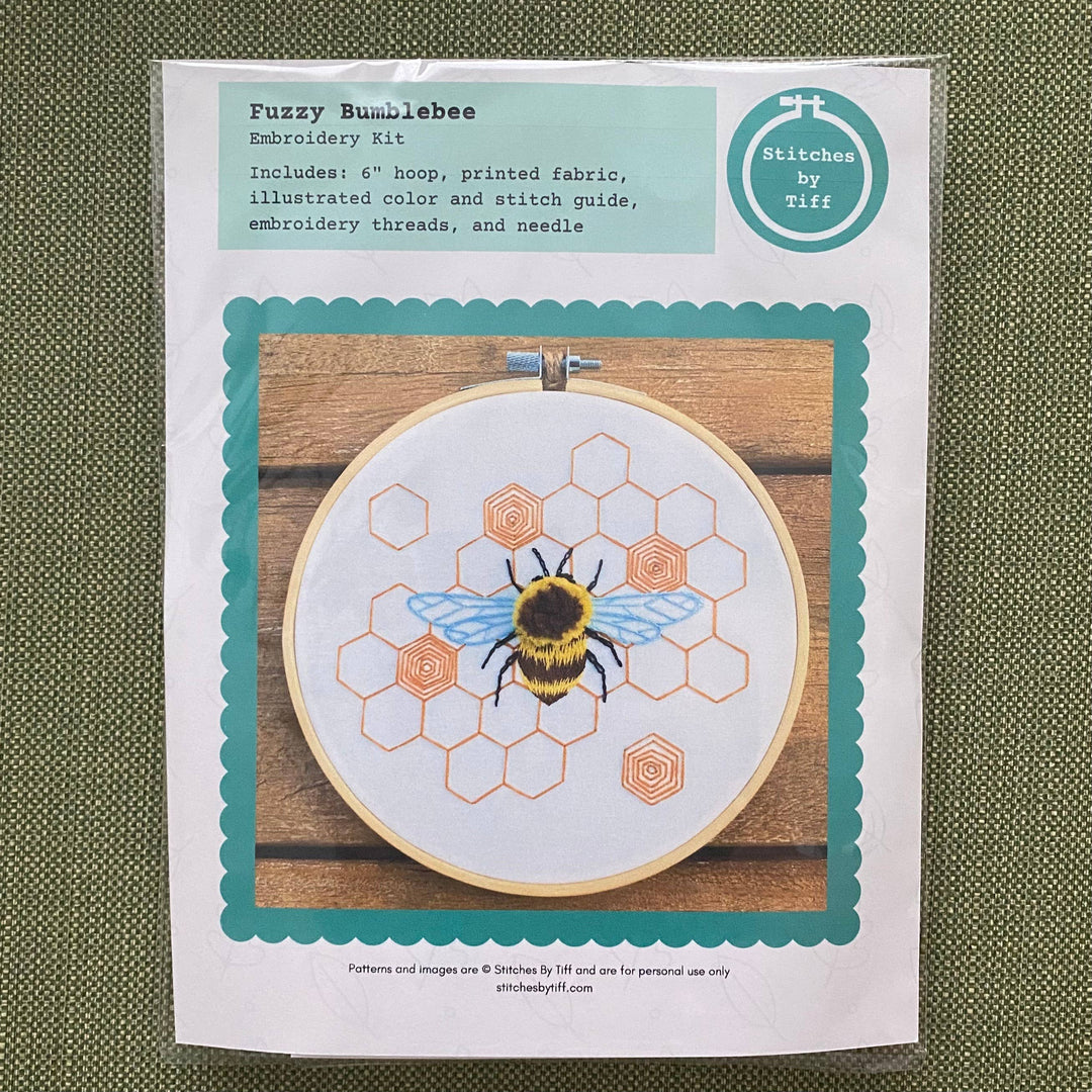 Fuzzy Bumblebee Craft DIY Embroidery Kit
