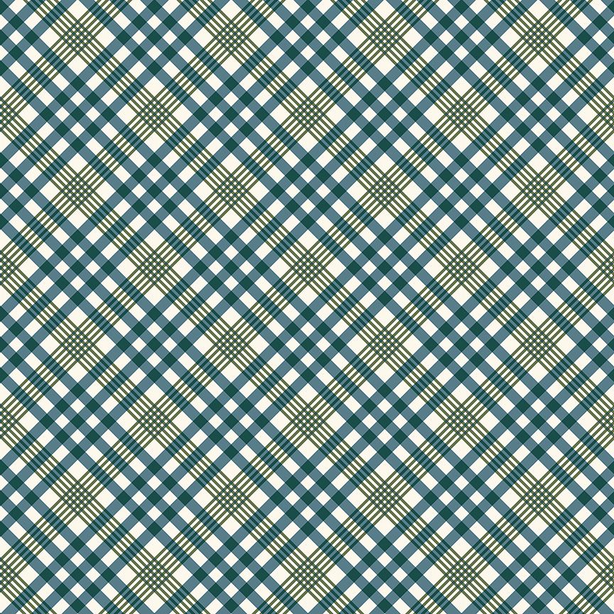 Honeycrisp - Cozy Plaid - Ivory/Spruce - 55195-11