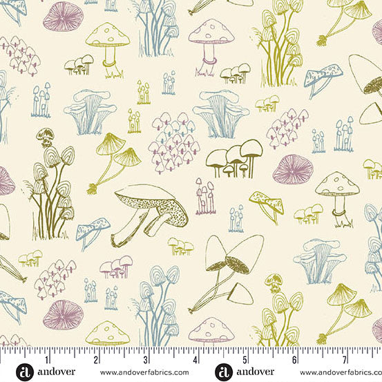 Celestial Garden - Forest Fungi - Cream - A-10026-L