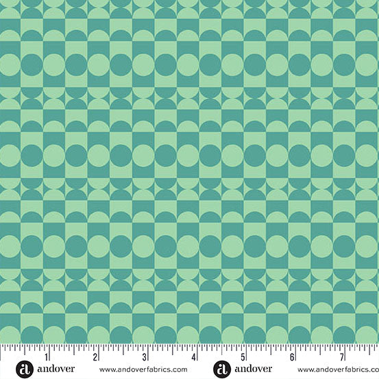 Celestial Garden - Lunar Phases - Twilight Teal - A-10028-T