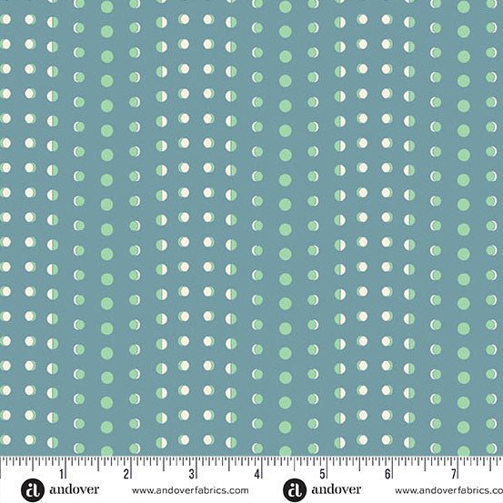 Celestial Garden - Tidal Moon - Twilight Teal - A-10031-T