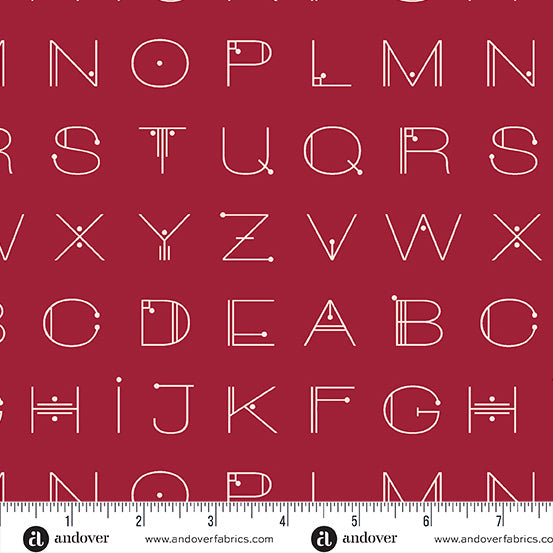 Scrawl | Deco Letters | Crimson | A-1217-R