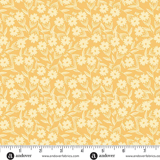 Petals and Stitches - Sunshine Blooms - Golden Yellow - 1569-Y