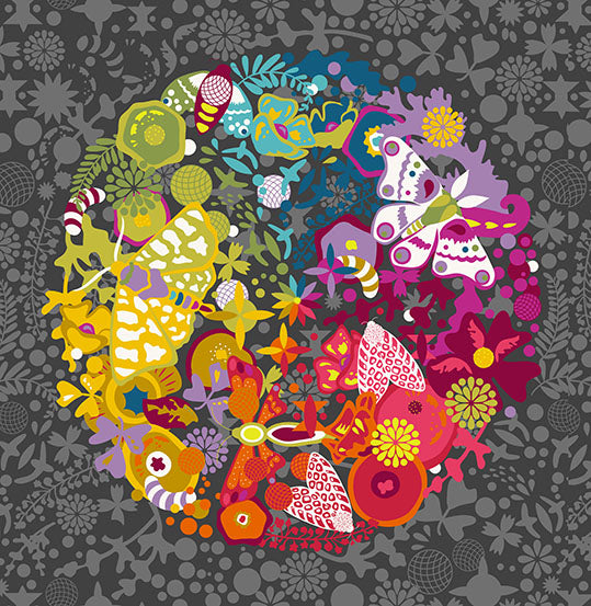 Color Wheel - 108 Wideback - Night - Art Theory Whole Cloth Wide - AW-1448-K