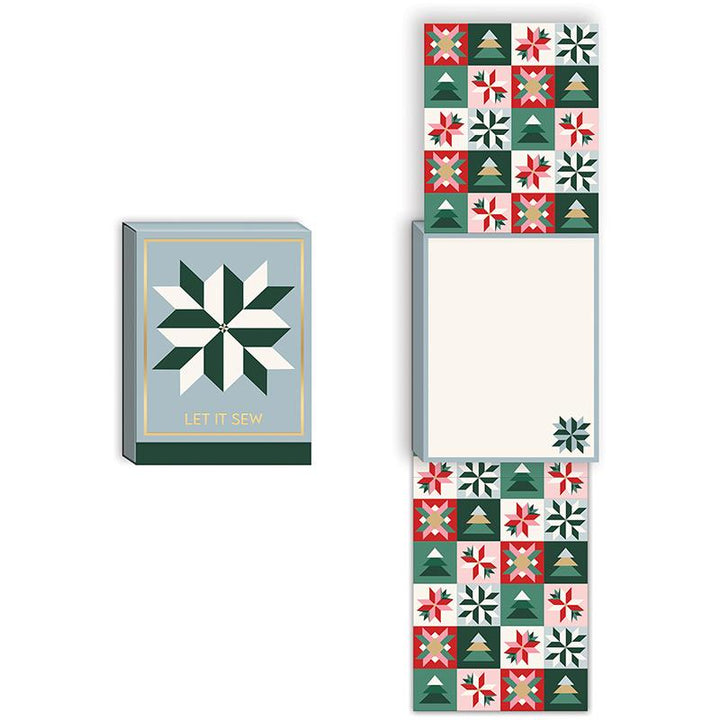 Pocket Notebook - Quilty Christmas