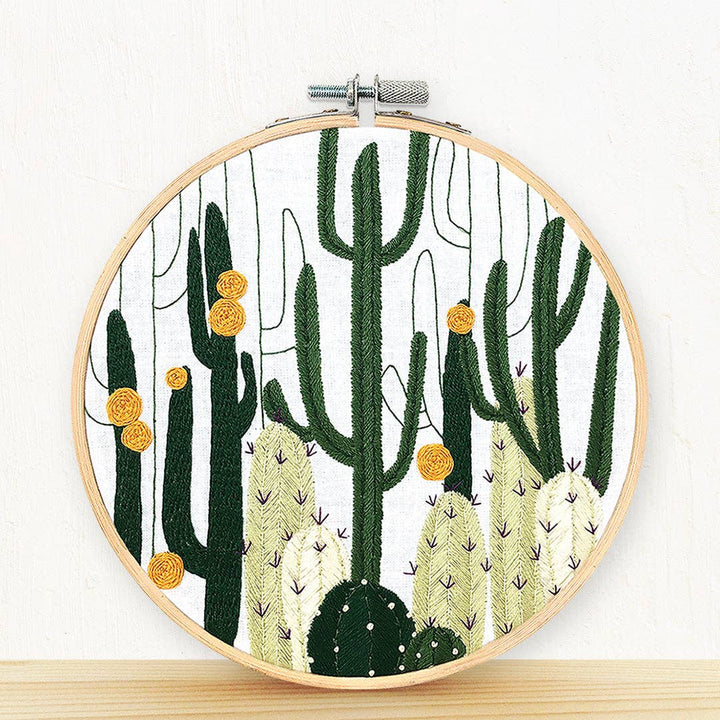 Cactus Bloom - embroidery kit