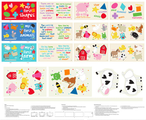 Huggable and Lovable Book Panel - My First Shapes-7670P-01