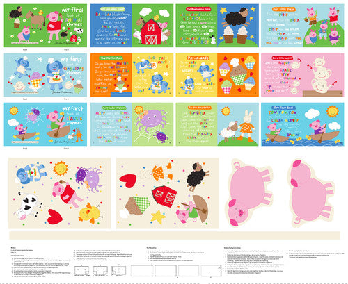 Huggable and Lovable Book Panel - My First Rhymes-7671P-01