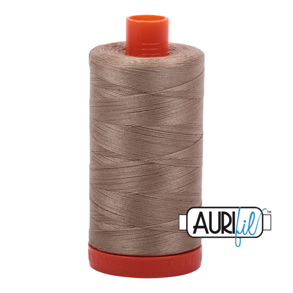 Aurifil Mako Cotton Thread 50WT - 2370 Sandstone