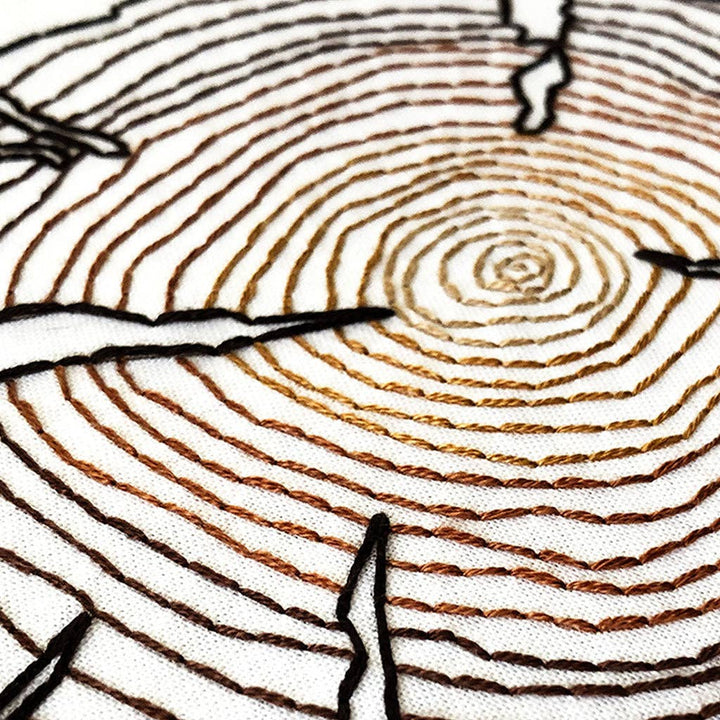 Tree Rings - embroidery kit