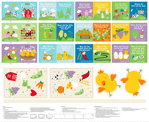 Huggable and Lovable Book Panel - It's Silly Time - 8186P-01