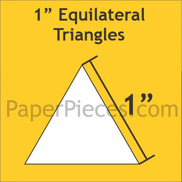 Paper Pieces - 1" Equilateral Triangles - 100 pieces