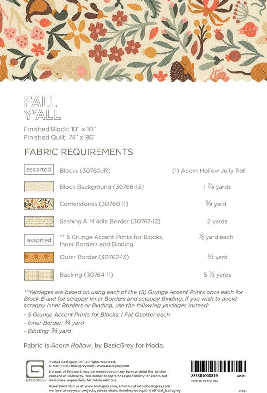 Fall Ya'll Quilt Pattern