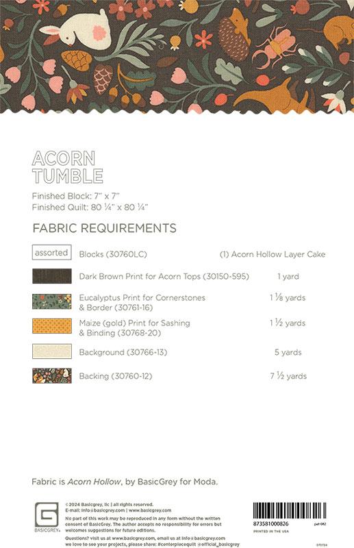 Acorn Tumble Quilt Pattern