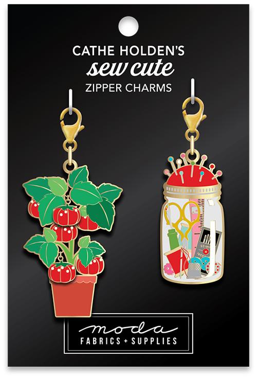 Plant/Sewing Jar Zipper Pull - 2ct