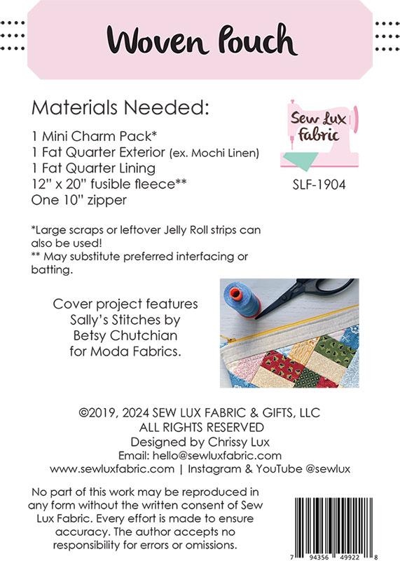 Woven Pouch - Sew Lux Fabric