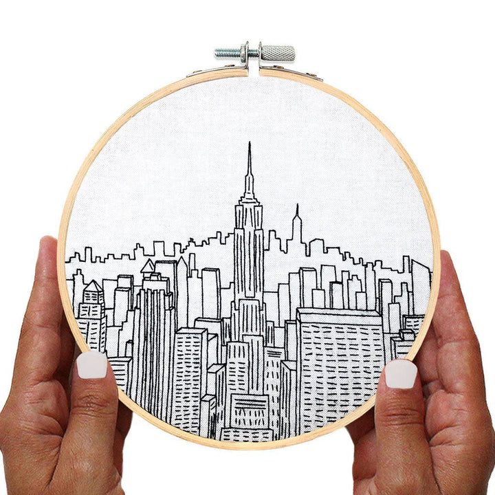 Top of The Rock, NYC - embroidery kit