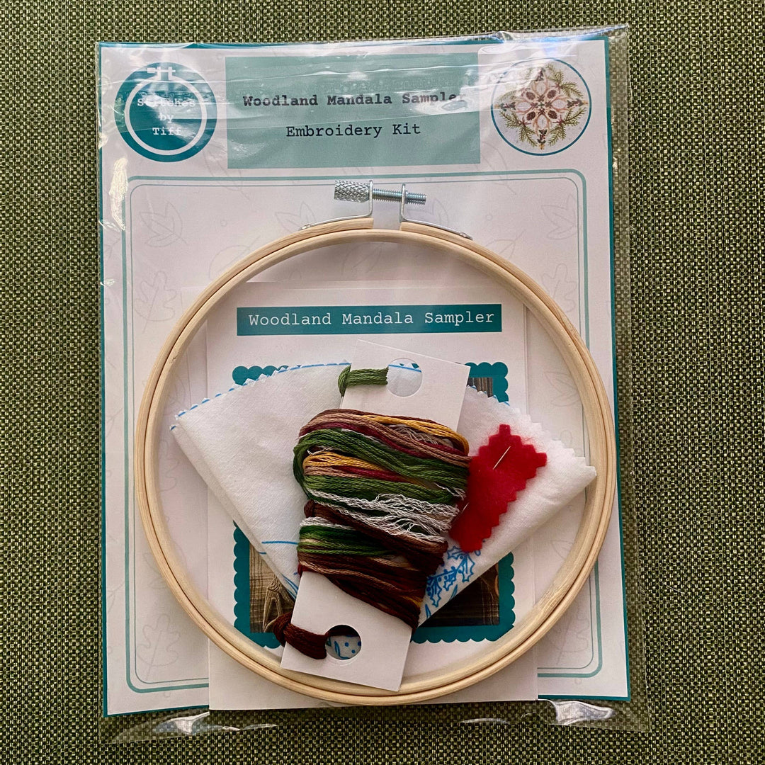 Woodland Mandala Sampler Craft DIY Embroidery Kit