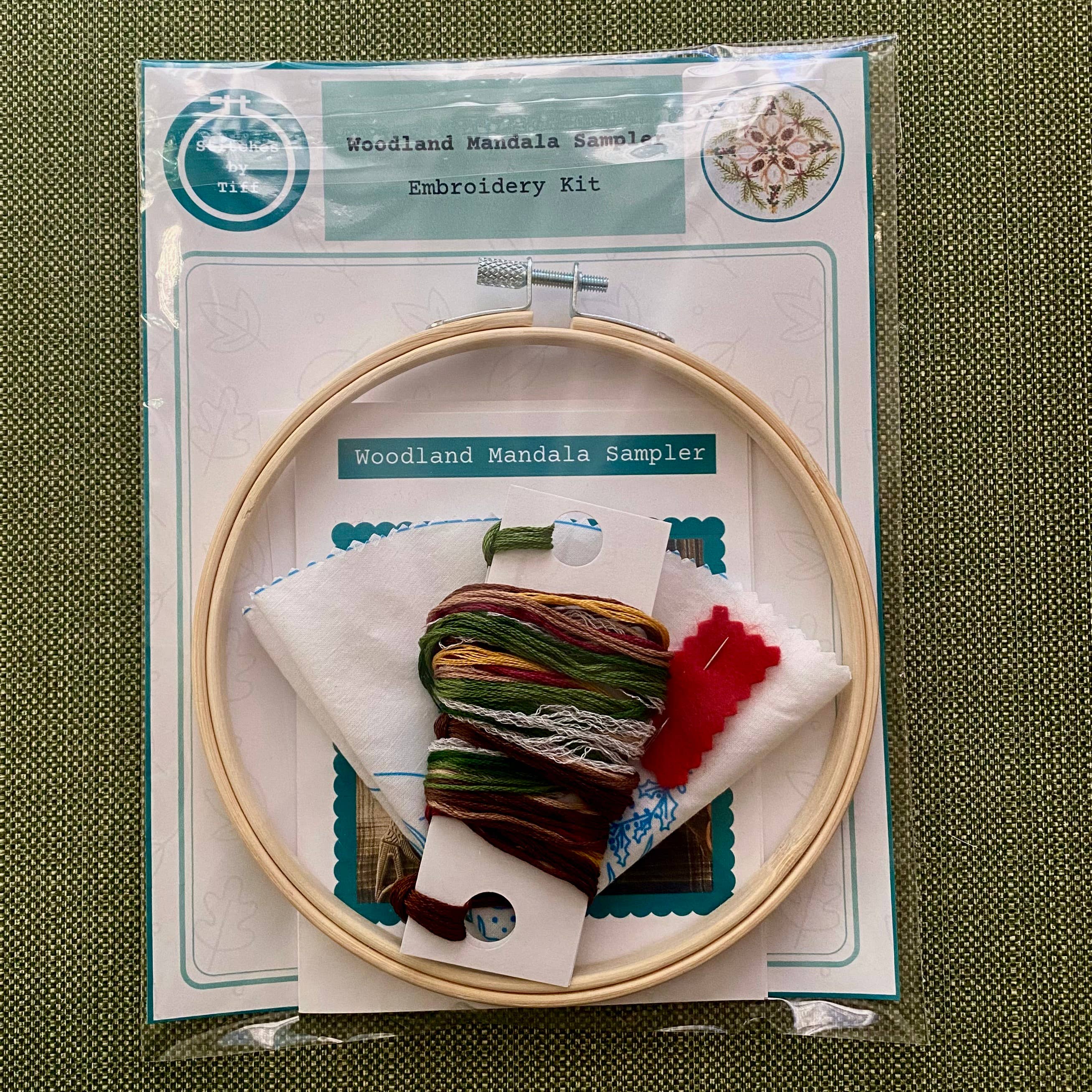 Woodland Mandala Sampler Craft DIY Embroidery Kit