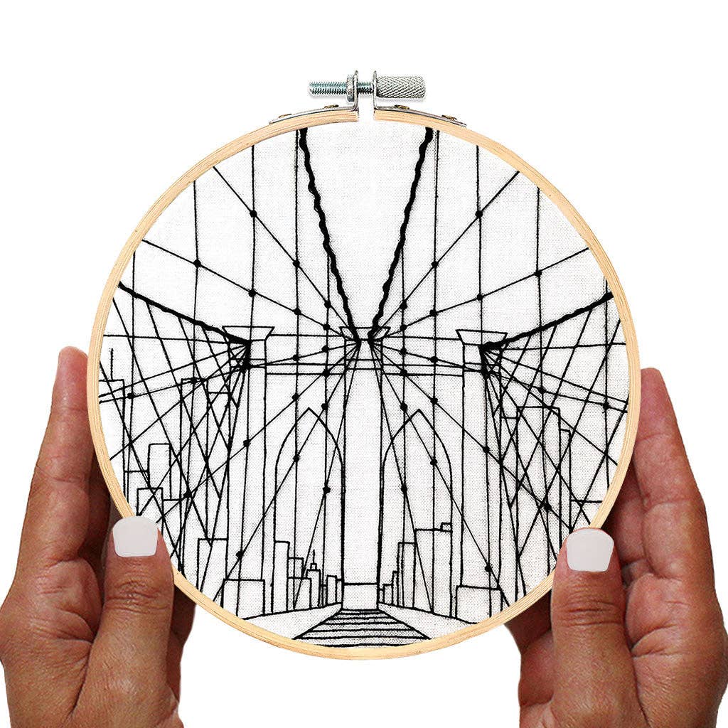 Brooklyn Bridge - embroidery kit