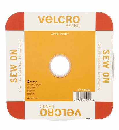 VELCRO® Brand Fastener Regular Duty Tape White 3/4in x 10yds