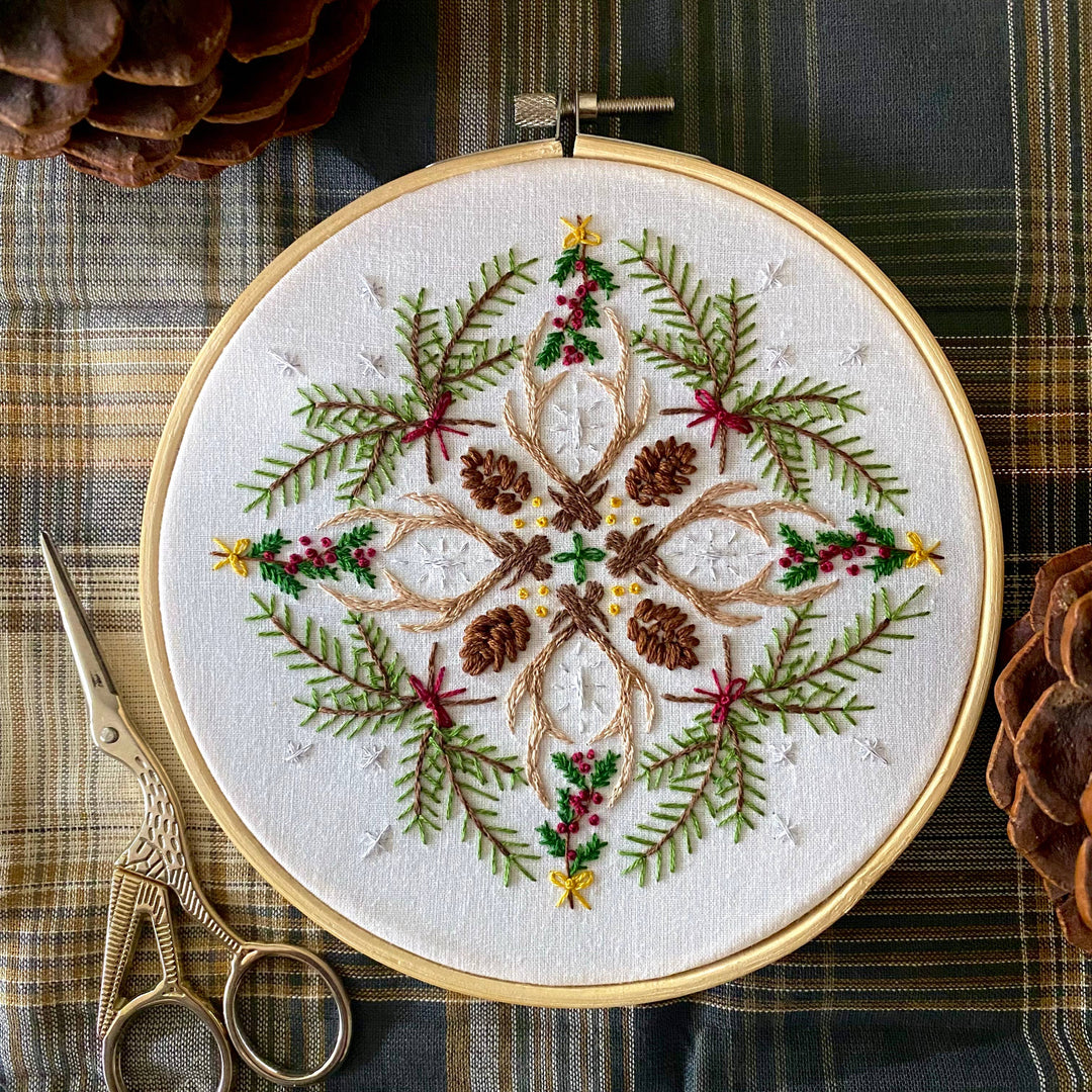 Woodland Mandala Sampler Craft DIY Embroidery Kit