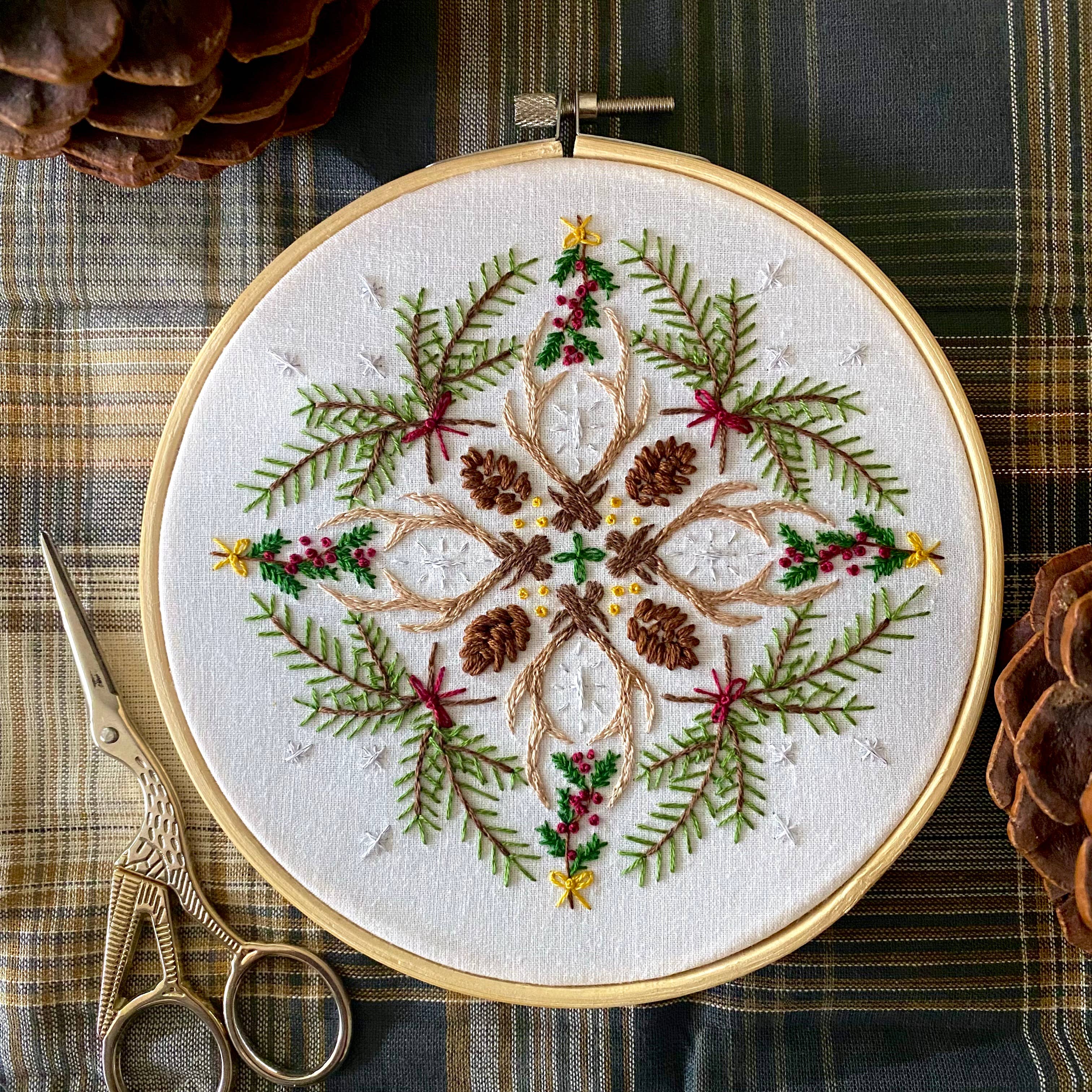 Woodland Mandala Sampler Craft DIY Embroidery Kit