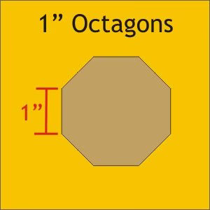 Paper Pieces - 1" Octagons - 50 pieces