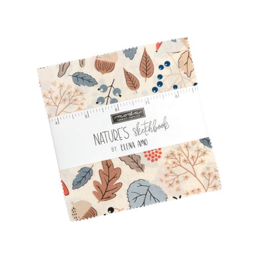 Nature's Sketchbook - Elena Amo - 5" Charms - 42pc
