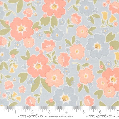 Handmade Sweetness - Vintage Blooms Floral - Sky - 31790 22