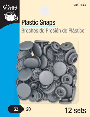 Silver - Plastic Snaps - Dritz