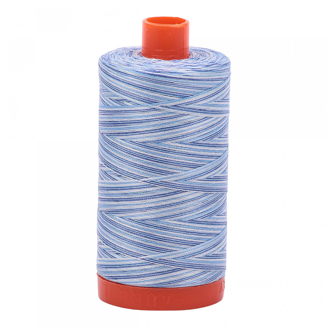Aurifil Mako Cotton Thread 50WT - 4655 Variegated Blue