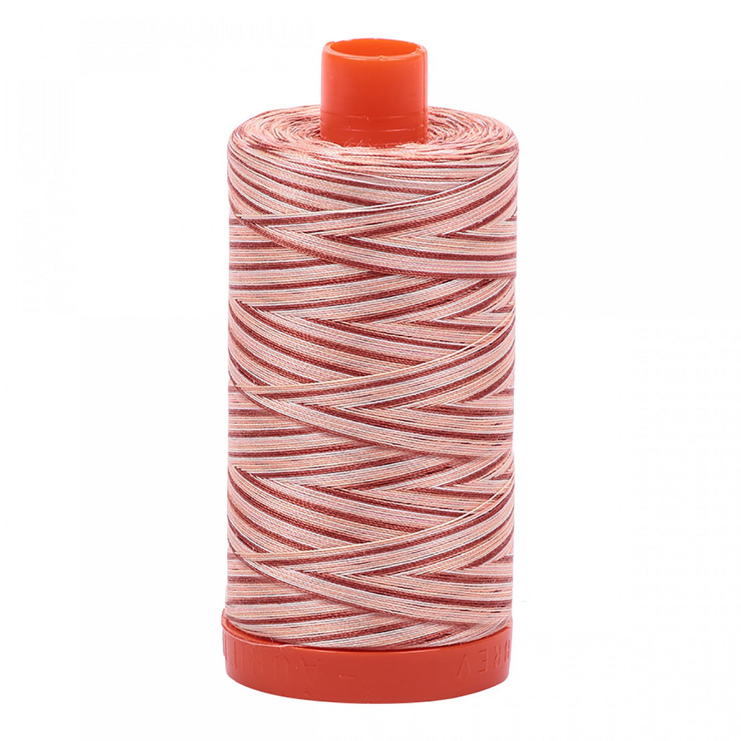 Aurifil Mako Cotton Thread 50WT - 4656 Variegated Pink and Red
