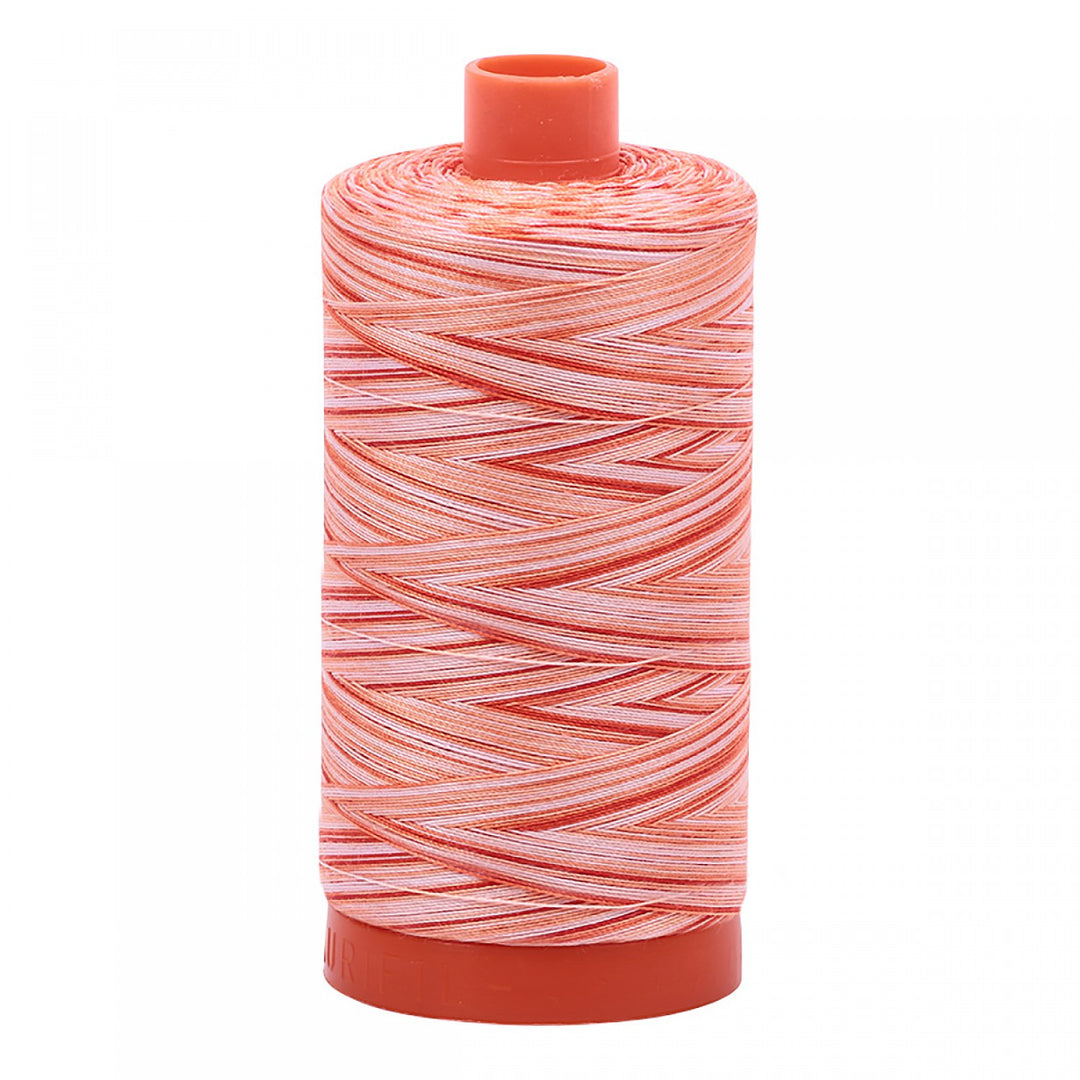 Aurifil Mako Cotton Thread 50WT - 4659 Variegated Pink, Red, and Orange