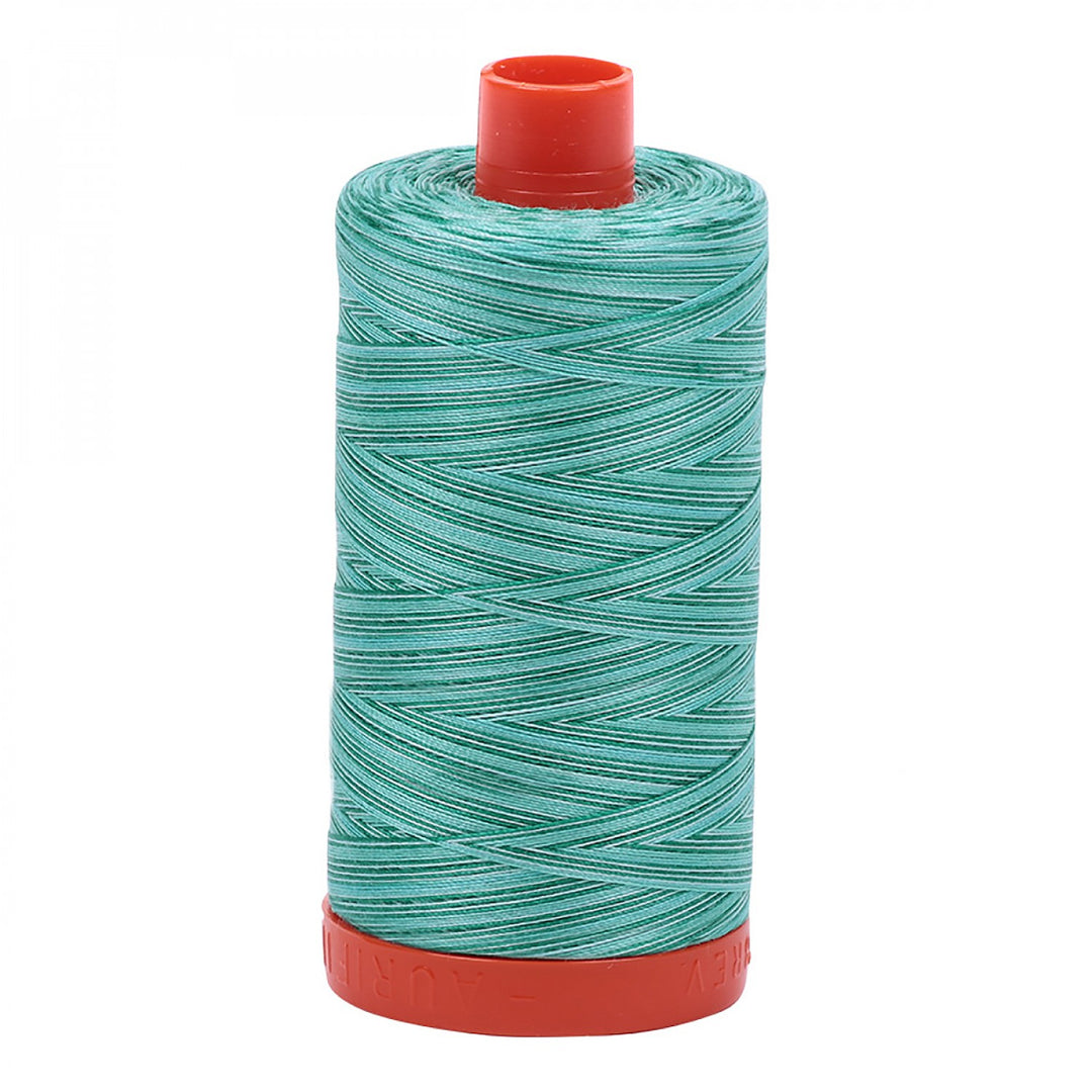 Aurifil Mako Cotton Thread 50WT - 4662 Variegated Green