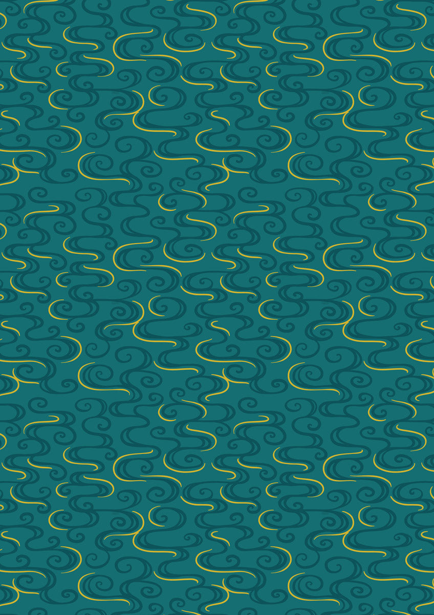 Year Of The Dragon - Dragon Swirl - Dark Jade - A864.2