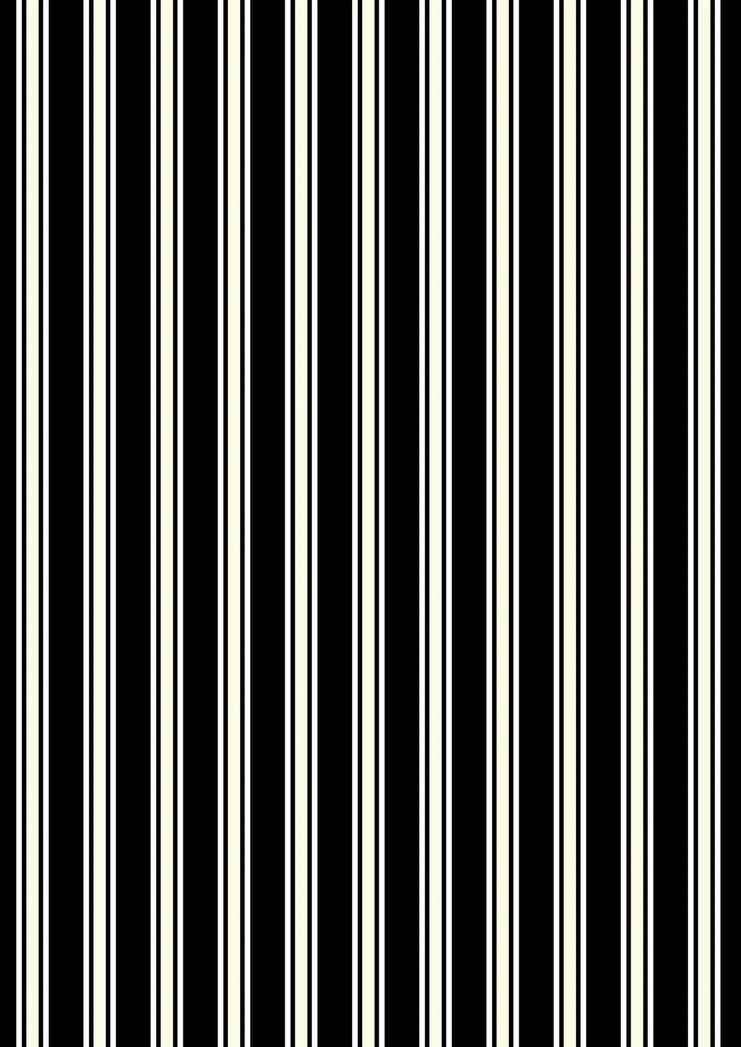Witchy Woods - Terrifying Ticking Stripe on Black - A883C