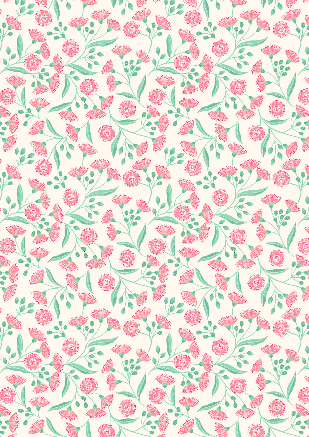 Botanical Oasis - Tropical Flower - Cream - A984A
