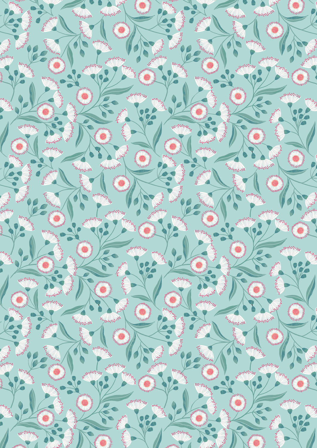 Botanical Oasis - Tropical Flower - Blue - A984B