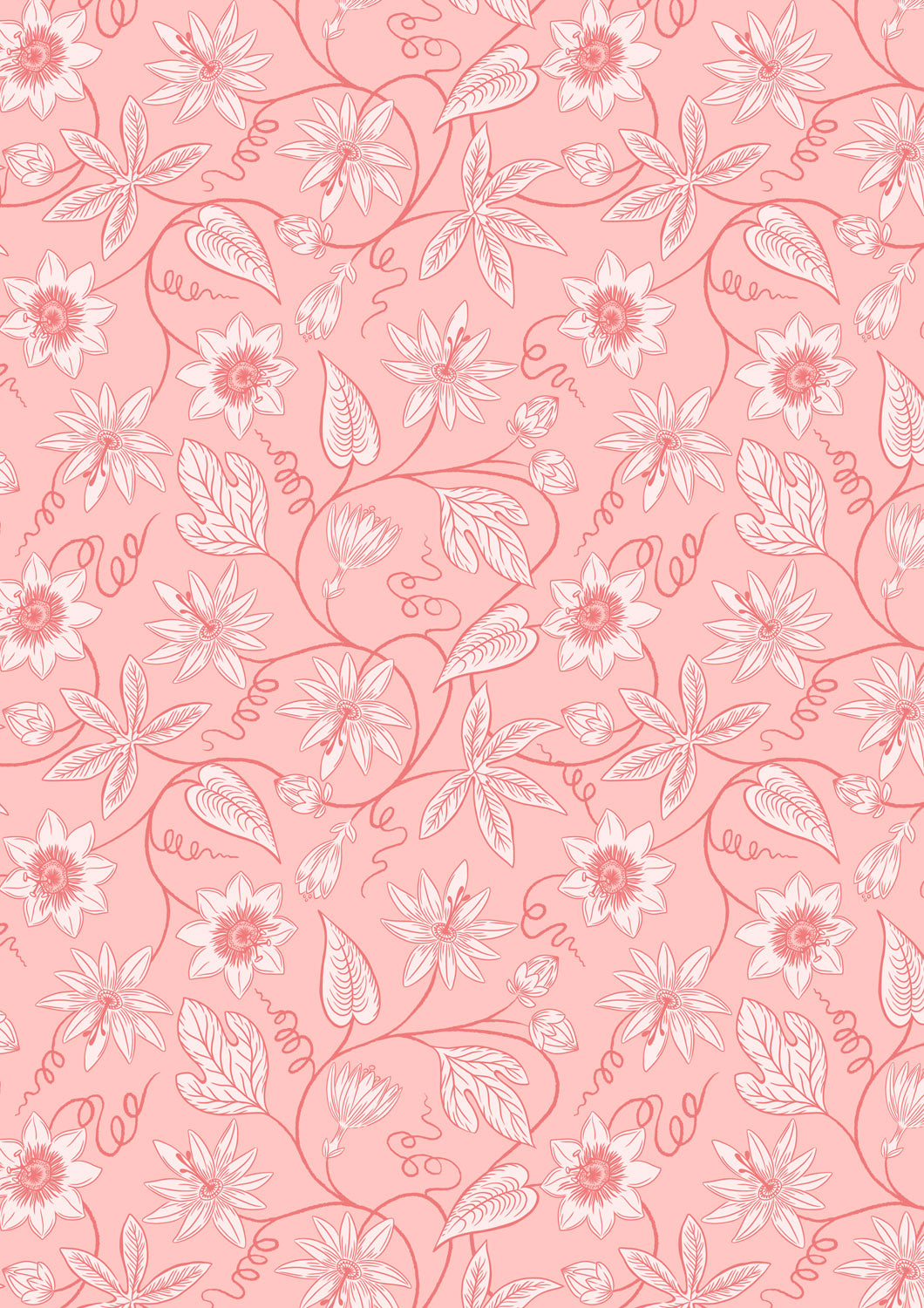 Botanical Oasis - Passion Flower - Pink - A986B