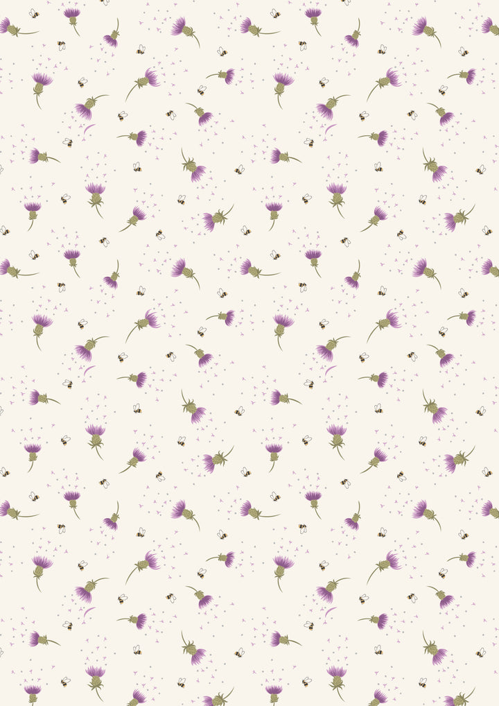 A Celtic Summer - Bee Thistle - Cream - A988A