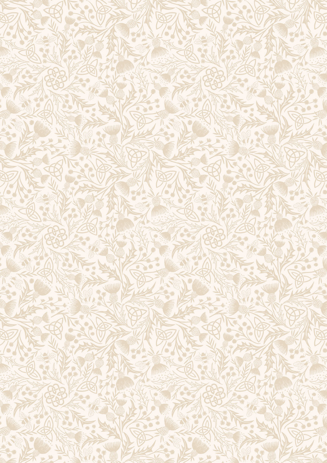 A Celtic Summer - Celtic Thistle - Cream on Cream - A990A