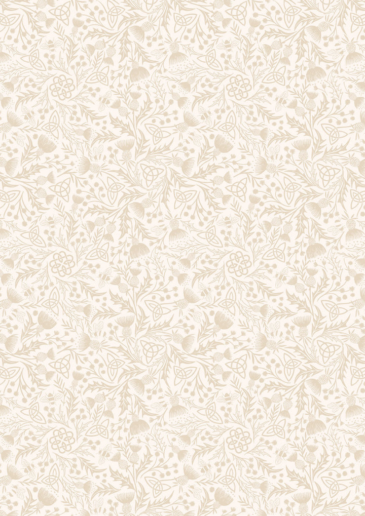 A Celtic Summer - Celtic Thistle - Cream on Cream - A990A
